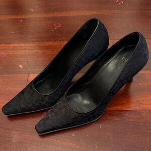 Coach Elegant Black Heels size 7.5